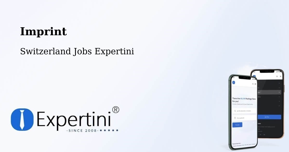 Imprint – Aigle - Switzerland Jobs Expertini
